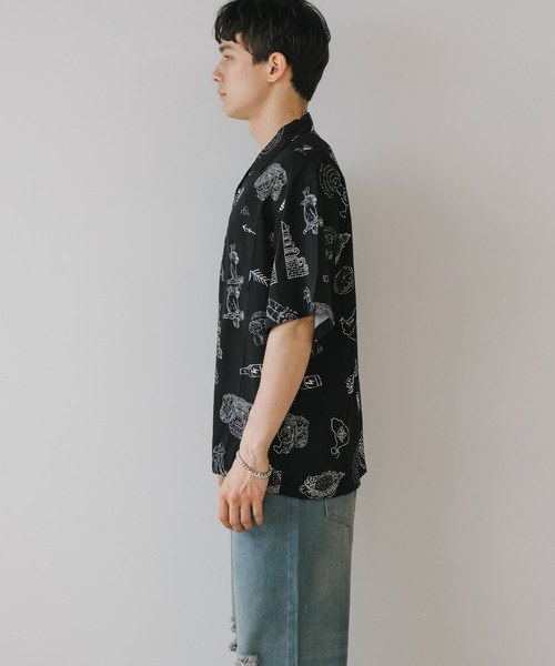 Liberaiders(リベレイダース)の「Liberaiders/リベレイダース RAYON ALOHA SHIRT(シャツ/ブラウス・メンズ・ブラック・XL/L/M)」の16枚目の写真