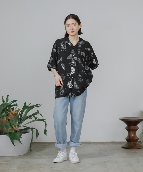 Liberaiders(リベレイダース)の「Liberaiders/リベレイダース RAYON ALOHA SHIRT(シャツ/ブラウス・メンズ・ブラック・XL/L/M)」の21枚目の写真