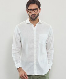 美品 マッキントシュ ロンドン 洗える リネンピンタックシャツ ブラウス 40 240512k_1.jpg