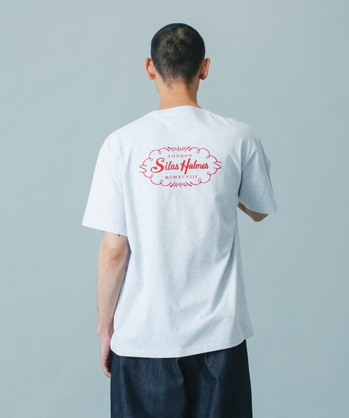 SILAS（サイラス）の「CAPITAL LETTER S/S TEE（Tシャツ/カットソー・メンズ・ホワイト/レッド/ブラック/アッシュ・M/L/XL）」の8枚目の写真