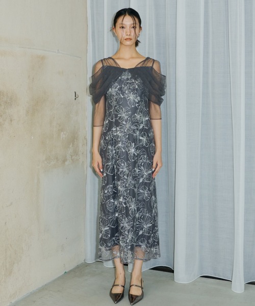 ANDRESD チュール　ドレス volume soft tulle dress | ANDRESD