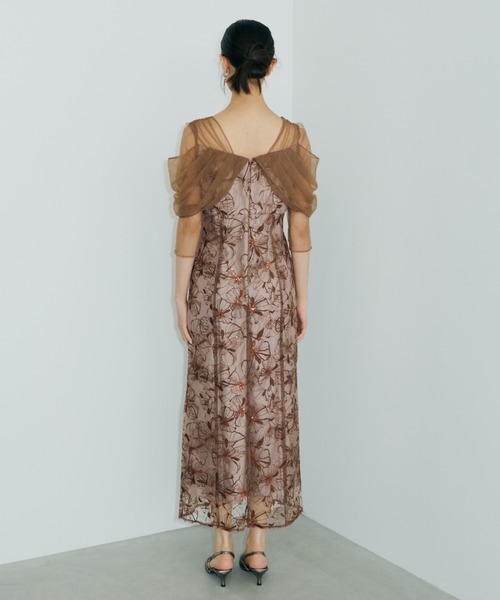 チュールドレープスパンコールドレス / tulle drape spangle dress（ドレス）｜ANDRESD（アンドレスド）