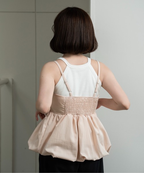 lawgy(ラウジー)の「halter neck tank top / ホルターネックタンクトップス(タンクトップ・レディース・ピンク/ホワイト/ブラック/チャコール・FREE)」の6枚目の写真