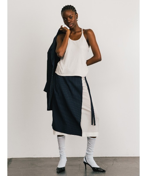 CREDONA(クレドナ)の「SHEER SKIRT SET/シアースカートセット(スカート・レディース・ホワイト/ブルー・FREE)」の19枚目の写真