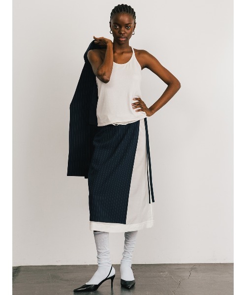 CREDONA(クレドナ)の「SHEER SKIRT SET/シアースカートセット(スカート・レディース・ホワイト/ブルー・FREE)」の17枚目の写真