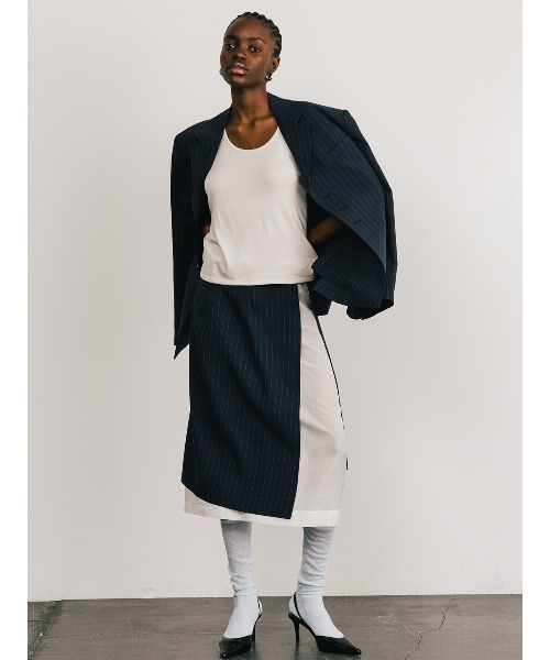 CREDONA(クレドナ)の「SHEER SKIRT SET/シアースカートセット(スカート・レディース・ホワイト/ブルー・FREE)」の16枚目の写真