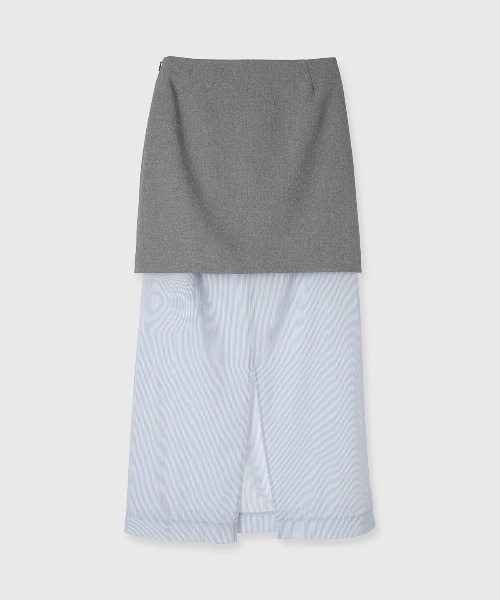 CREDONA(クレドナ)の「SHEER SKIRT SET/シアースカートセット(スカート・レディース・ホワイト/ブルー・FREE)」の7枚目の写真