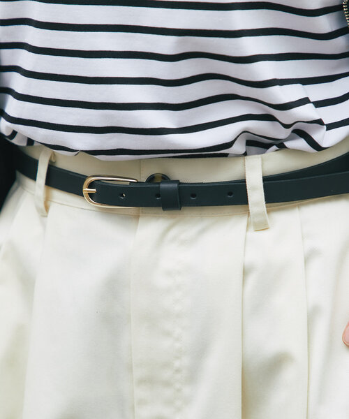 un dix cors（アンディコール）の「【ROKOTA(ロコタ)】プレーン張り合わせベルト（ベルト・レディース・キャメル/ブラック・FREE）」の6枚目の写真