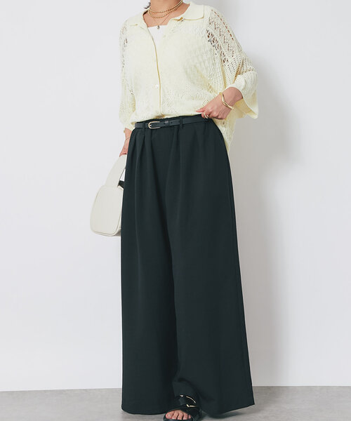 un dix cors（アンディコール）の「【ROKOTA(ロコタ)】プレーン張り合わせベルト（ベルト・レディース・キャメル/ブラック・FREE）」の4枚目の写真