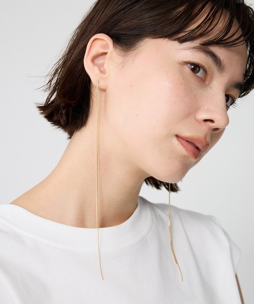 BABYLONE（バビロン）の「ロング2WAYピアス（ピアス（両耳用）・レディース・ブラウン系その他/シルバーグレー・FREE）」の12枚目の写真