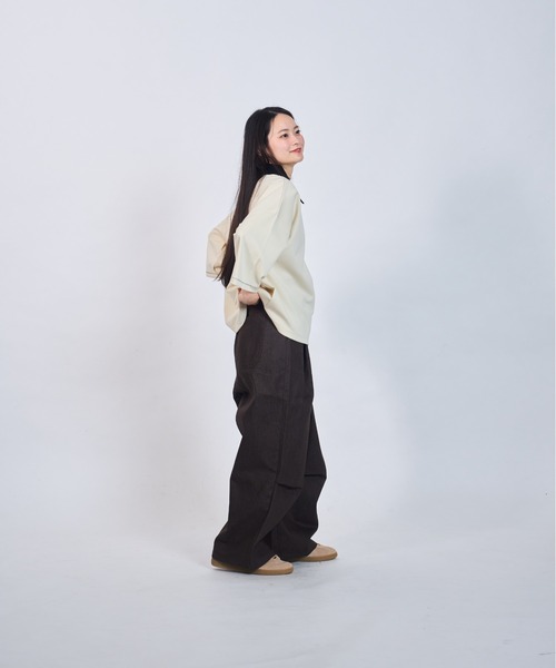 CIASU(シアス)の「ギザステッチポロシャツ(ポロシャツ・メンズ・アイボリー/ネイビー/ブラック/ブラウン・MEDIUM/LARGE)」の9枚目の写真