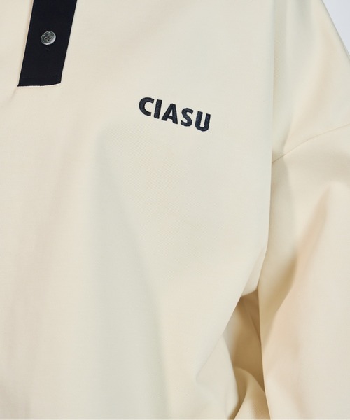 CIASU(シアス)の「ギザステッチポロシャツ(ポロシャツ・メンズ・アイボリー/ネイビー/ブラック/ブラウン・MEDIUM/LARGE)」の12枚目の写真