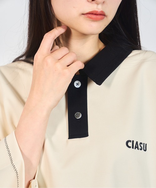 CIASU(シアス)の「ギザステッチポロシャツ(ポロシャツ・メンズ・アイボリー/ネイビー/ブラック/ブラウン・MEDIUM/LARGE)」の14枚目の写真