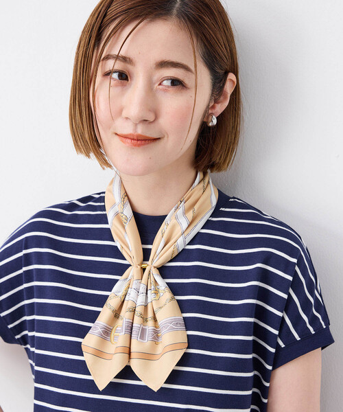 Petit Honfleur（プチオンフルール）の「2025年春夏【接触冷感】スカーフ（ストール/ショール・レディース・ブルー/ベージュ/モカ/ネイビー・フリー）」の17枚目の写真