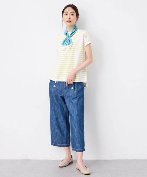 Petit Honfleur（プチオンフルール）の「2025年春夏【接触冷感】スカーフ（ストール/ショール・レディース・ブルー/ベージュ/モカ/ネイビー・フリー）」の10枚目の写真