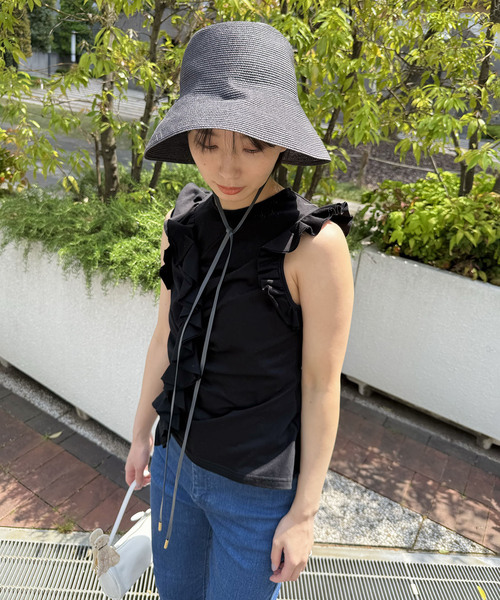 EDIT. FOR LULU(エディットフォールル)の「【ENTWURFEIN/エントワフェイン】LAURA.N ラミーハット(ハット・レディース・チャコールグレー・FREE)」の4枚目の写真