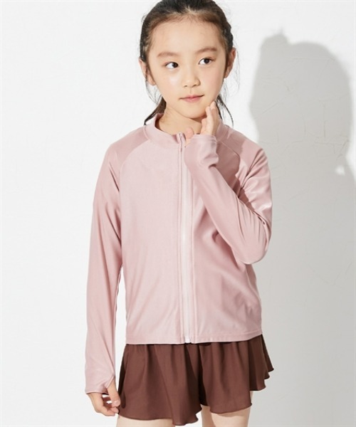 ☆人気☆【JILLSTUART】☆長袖カラー配色ラッシュガード型水着☆ JILLSTUART】長袖カラー配色ラッシュガード型水着