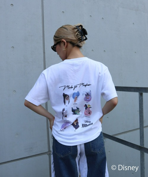 FIG&VIPER(フィグアンドバイパー)の「Disney Villains/BIG T(ディズニーヴィランズ)(Tシャツ/カットソー・レディース・ダークグレー/ホワイト・FREE)」の3枚目の写真