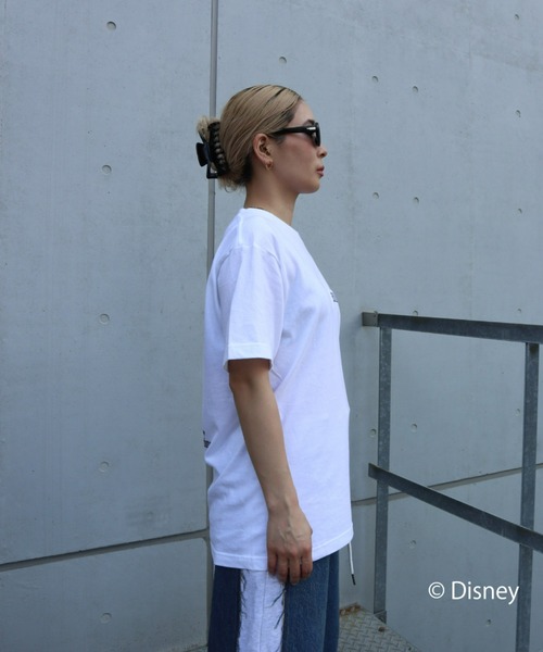 FIG&VIPER(フィグアンドバイパー)の「Disney Villains/BIG T(ディズニーヴィランズ)(Tシャツ/カットソー・レディース・ダークグレー/ホワイト・FREE)」の5枚目の写真