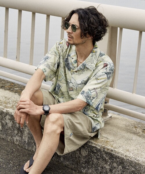 McGREGOR(マックレガー)の「McGREGOR COLLECTION/マックレガー コレクション ヴィンテージライク アロハシャツ(シャツ/ブラウス・メンズ・ブラック/ナチュラル・MEDIUM/LARGE)」の11枚目の写真