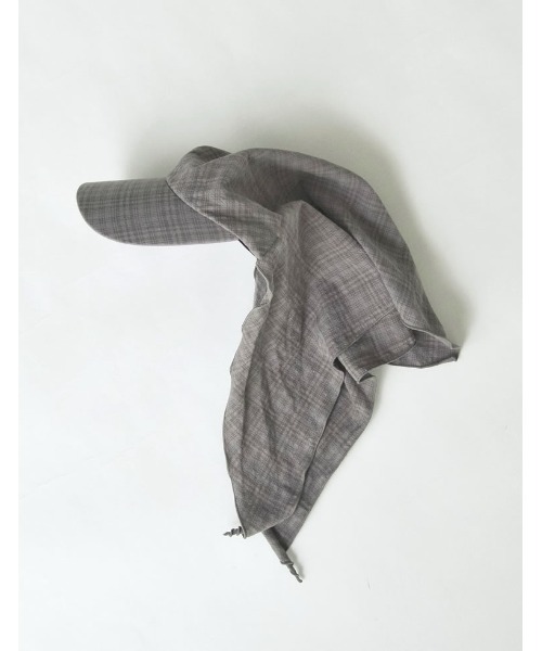 Re:EDIT（リエディ）の「[2025 SUMMER COLLECTION]チェック柄バックリボンキャップ（キャップ・レディース・ネイビー/グレー/ブラック・FREE）」の9枚目の写真