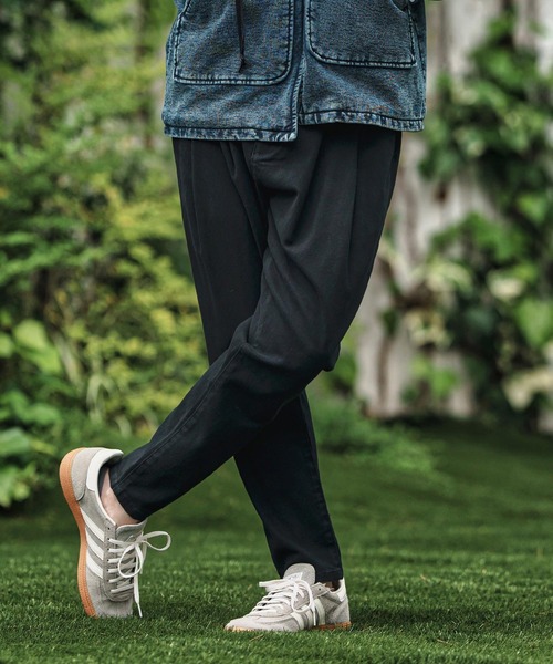 mp13789- Stretch Twill Unique Three Dimensional Pants イージー