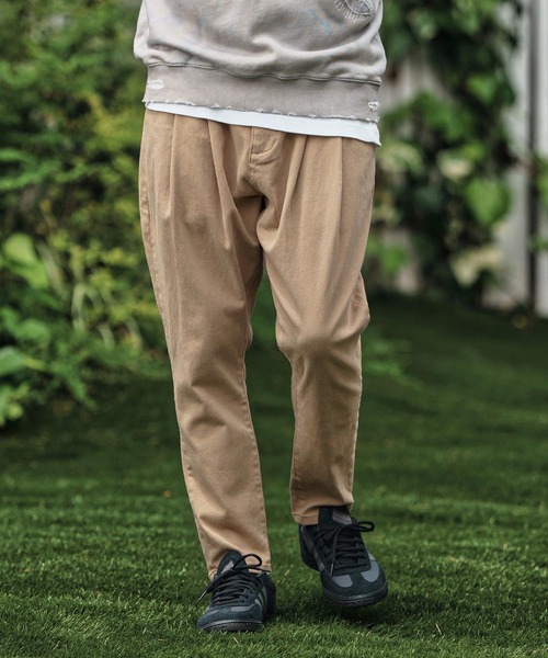 CAMBIO(カンビオ)の「mp13789- Stretch Twill Unique Three Dimensional Pants イージーパンツ(その他パンツ・メンズ・ブラック/キナリ/サンドベージュ・S/M/L)」の4枚目の写真