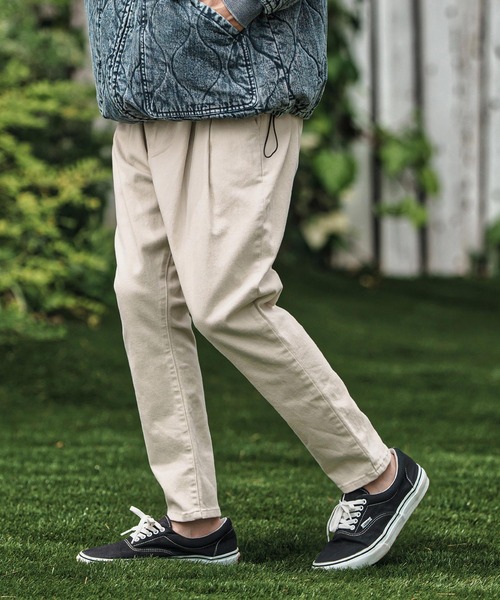CAMBIO(カンビオ)の「mp13789- Stretch Twill Unique Three Dimensional Pants イージーパンツ(その他パンツ・メンズ・ブラック/キナリ/サンドベージュ・S/M/L)」の9枚目の写真