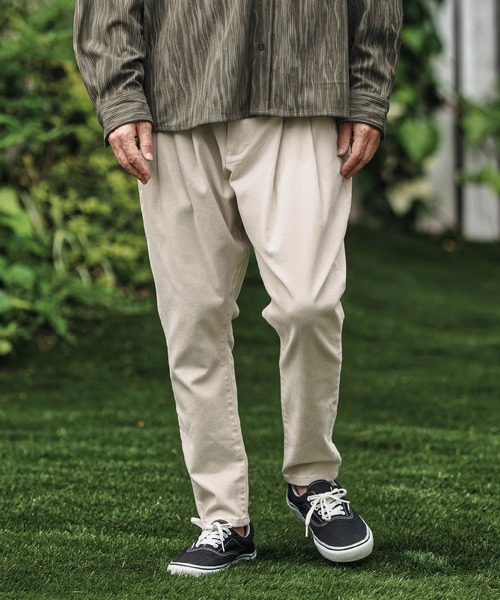 CAMBIO(カンビオ)の「mp13789- Stretch Twill Unique Three Dimensional Pants イージーパンツ(その他パンツ・メンズ・ブラック/キナリ/サンドベージュ・S/M/L)」の10枚目の写真