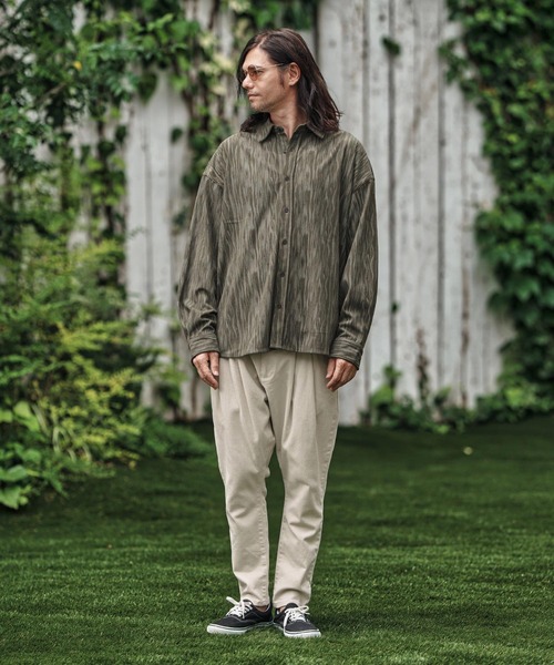 mp13789- Stretch Twill Unique Three Dimensional Pants イージー