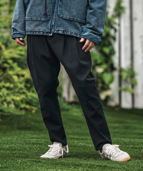 mp13789- Stretch Twill Unique Three Dimensional Pants イージー