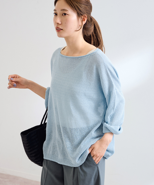 ≪追加≫ウォッシャブルニュアンスワイドワイドプルオーバー 3（ニット