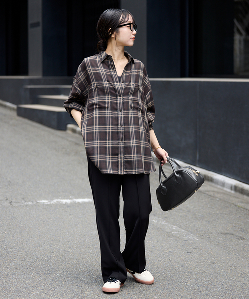 MARCO BIANCHINI(マルコビアンチーニ)の「MARCO BIANCHINI/マルコ・ビアンキーニ レザーボストンBAG 25112(ボストンバッグ・レディース・ブラック/ブラウン・FREE)」の3枚目の写真