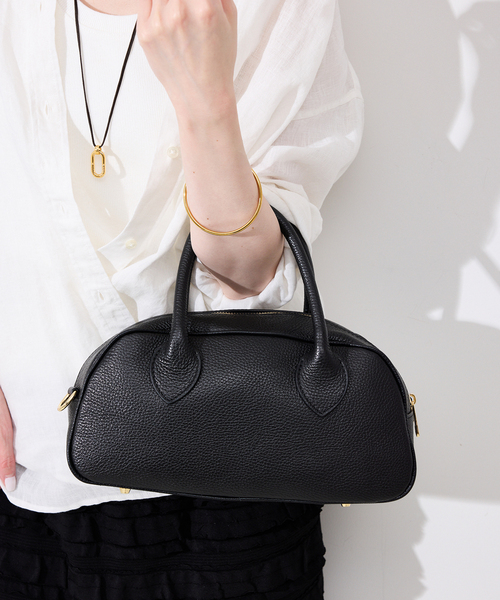 MARCO BIANCHINI(マルコビアンチーニ)の「MARCO BIANCHINI/マルコ・ビアンキーニ レザーボストンBAG 25112(ボストンバッグ・レディース・ブラック/ブラウン・FREE)」の8枚目の写真