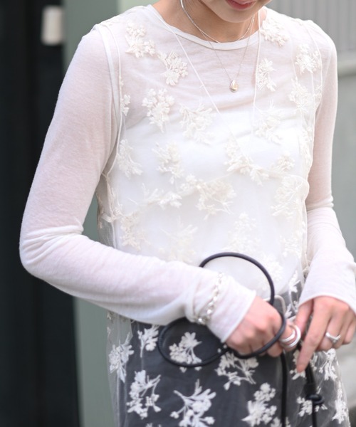 Marient（マリエント）の「レースシアーノースリOP（ワンピース・レディース・クリーム・FREE）」の11枚目の写真