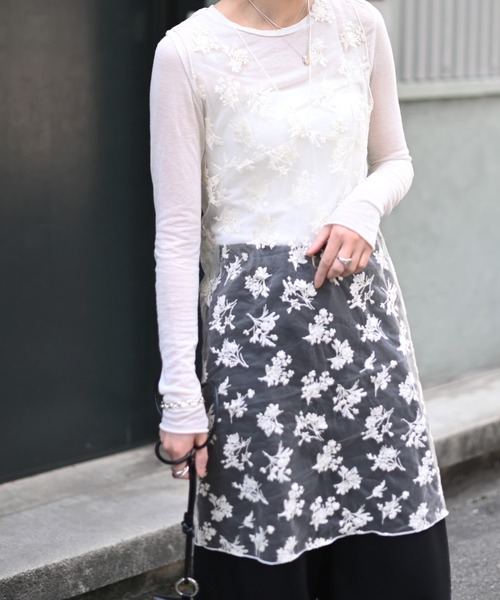 Marient（マリエント）の「レースシアーノースリOP（ワンピース・レディース・クリーム・FREE）」の8枚目の写真