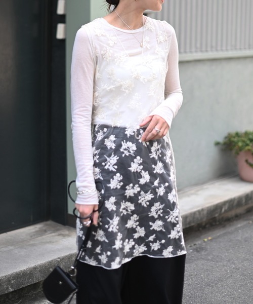 Marient（マリエント）の「レースシアーノースリOP（ワンピース・レディース・クリーム・FREE）」の6枚目の写真