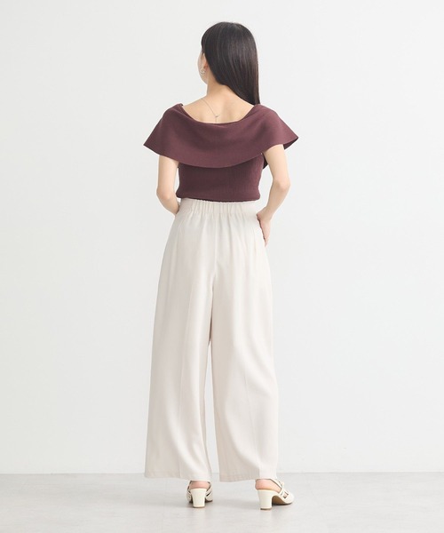 美品♡エポカ ツイスト ノースリーブ ニット トップス ネイビー 大きいサイズ 美品♡エポカ ツイスト ノースリーブ ニット トップス ネイビー