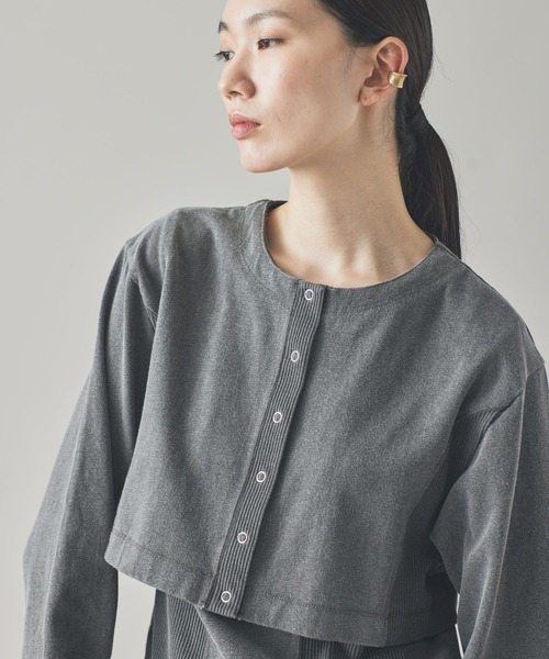 Curensology(カレンソロジー)の「Curensology(カレンソロジー)/<&RC>フェードコンビカーディガン(カーディガン/ボレロ・レディース・ベージュ/グレー・FREE)」の16枚目の写真