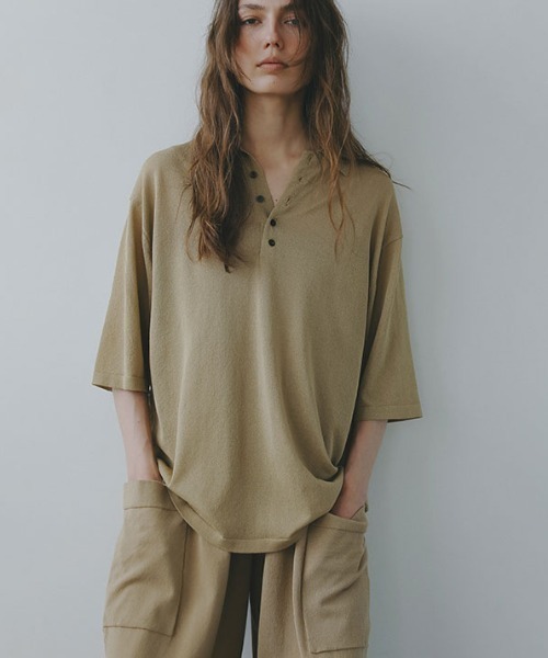 ハーフスリーブニットポロ（Tシャツ/カットソー）｜ETRE TOKYO