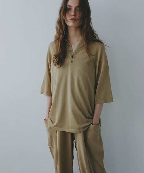 ハーフスリーブニットポロ（Tシャツ/カットソー）｜ETRE TOKYO