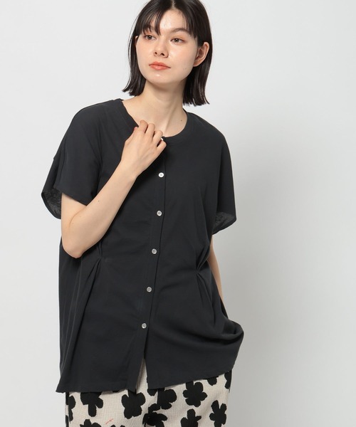 niko and...（ニコアンド）の「コットンシアータックフレンチプルオーバー（Tシャツ/カットソー・レディース・オフホワイト/チャコール/ラベンダー/ブルー・MEDIUM/LARGE）」の17枚目の写真