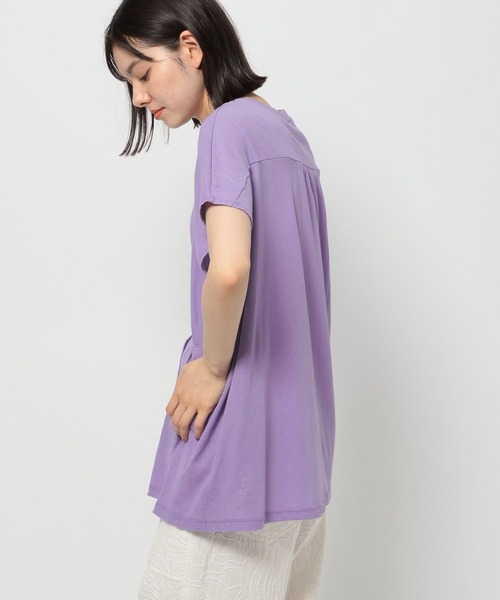 niko and...（ニコアンド）の「コットンシアータックフレンチプルオーバー（Tシャツ/カットソー・レディース・オフホワイト/チャコール/ラベンダー/ブルー・MEDIUM/LARGE）」の21枚目の写真