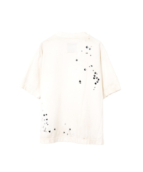 Maison MIHARA YASUHIRO（メゾンミハラヤスヒロ）の「Embellished Distressed T-Shirt（Tシャツ/カットソー・レディース・ブラック/ホワイト/グレー・38/36/40）」の4枚目の写真