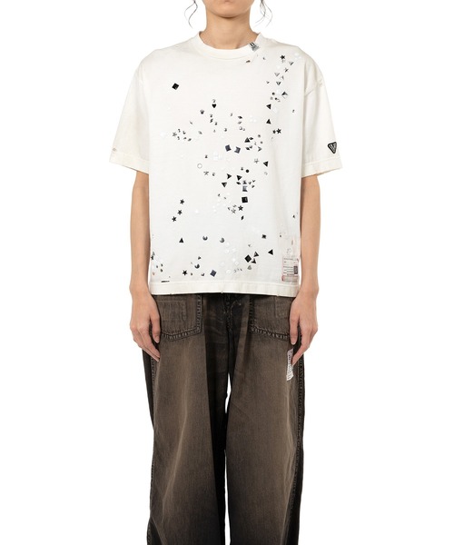 Maison MIHARA YASUHIRO（メゾンミハラヤスヒロ）の「Embellished Distressed T-Shirt（Tシャツ/カットソー・レディース・ブラック/ホワイト/グレー・38/36/40）」の5枚目の写真