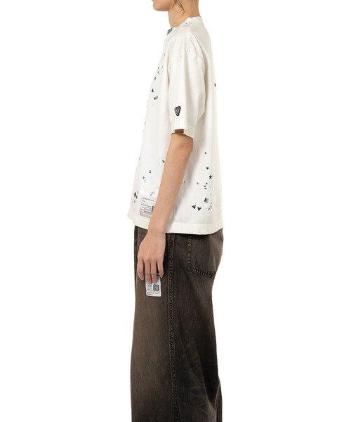 Maison MIHARA YASUHIRO（メゾンミハラヤスヒロ）の「Embellished Distressed T-Shirt（Tシャツ/カットソー・レディース・ブラック/ホワイト/グレー・38/36/40）」の6枚目の写真