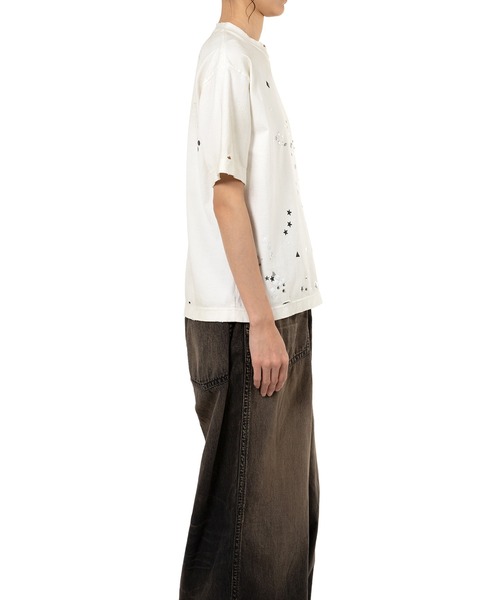 Maison MIHARA YASUHIRO（メゾンミハラヤスヒロ）の「Embellished Distressed T-Shirt（Tシャツ/カットソー・レディース・ブラック/ホワイト/グレー・38/36/40）」の8枚目の写真