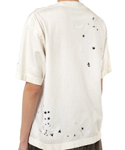 Maison MIHARA YASUHIRO（メゾンミハラヤスヒロ）の「Embellished Distressed T-Shirt（Tシャツ/カットソー・レディース・ブラック/ホワイト/グレー・38/36/40）」の10枚目の写真