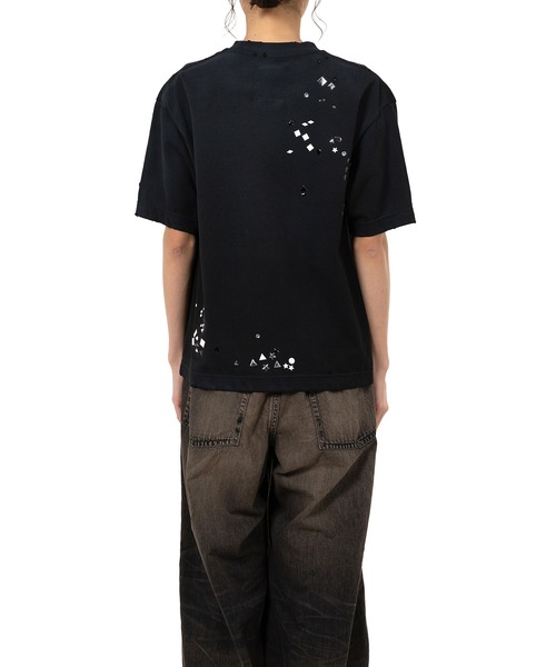 Maison MIHARA YASUHIRO（メゾンミハラヤスヒロ）の「Embellished Distressed T-Shirt（Tシャツ/カットソー・レディース・ブラック/ホワイト/グレー・38/36/40）」の14枚目の写真