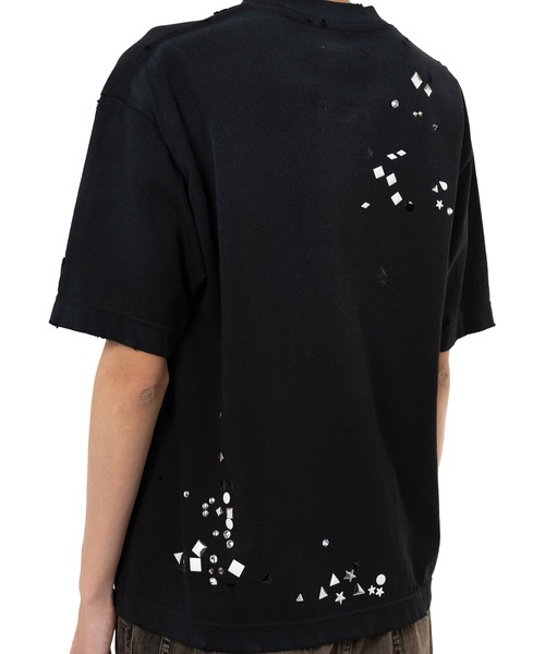 Maison MIHARA YASUHIRO（メゾンミハラヤスヒロ）の「Embellished Distressed T-Shirt（Tシャツ/カットソー・レディース・ブラック/ホワイト/グレー・38/36/40）」の17枚目の写真